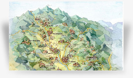 Cartina Turistica del Casentino
