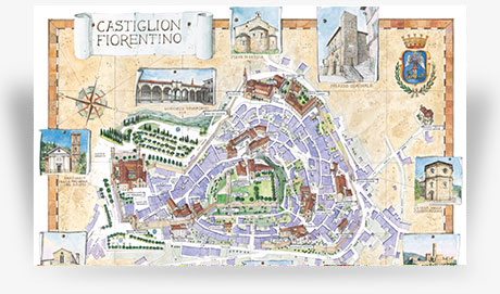 Map of Castiglion Fiorentino