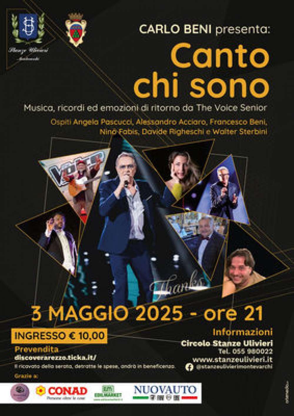Carlo Beni presenta: CANTO CHI SONO - Stanze Ulivieri - Montevarchi
