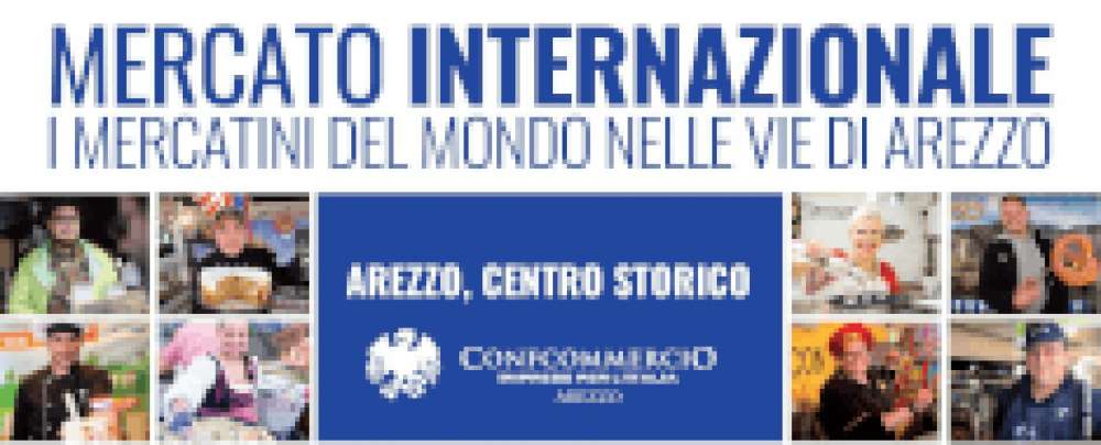 Da Venerdì 11/10/2024 a Domenica 13/10/2024 nel centro di Arezzo.i mercatini internazionali